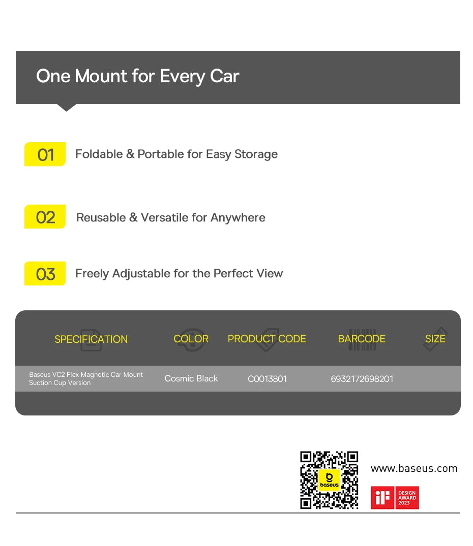 SUPPORT TELEPHONE VOITURE MAGNETIQUE | SCOBIC™