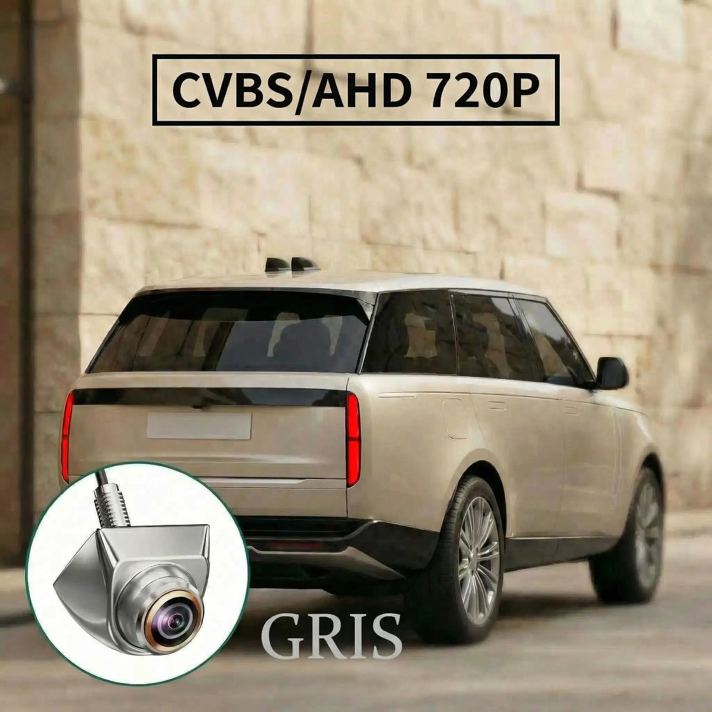 camera de recul grise cvbs ahd720p
