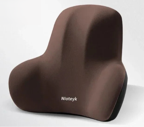 coussin ergonomique lombaire marron