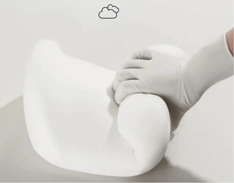 coussin ergonomique memoire de forme coton