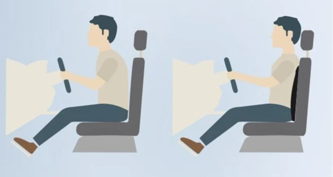 coussin ergonomique voiture avec et sans utilisation