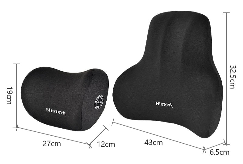 coussin ergonomique voiture lombaire nuque dimensions
