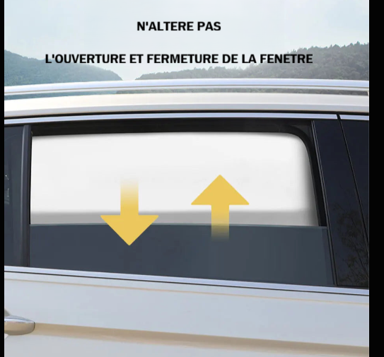 pare soleil voiture aucune ateration fonctionnement fenetre