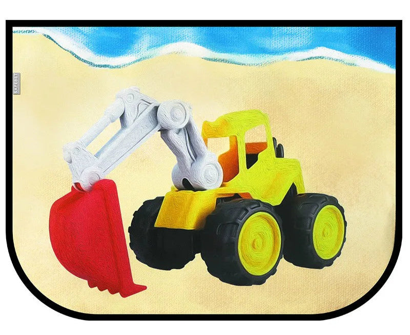 pare soleil voiture bebe dessin engin travaux