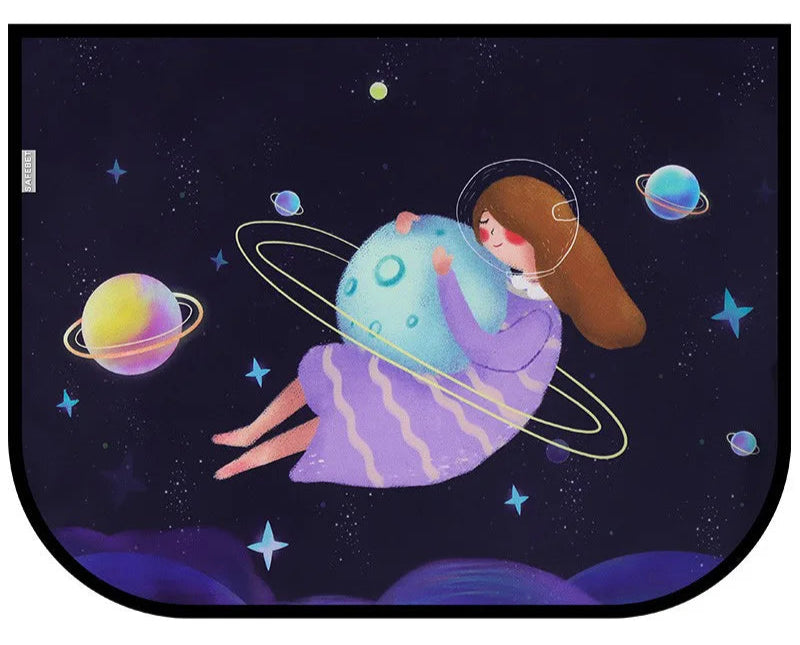 pare soleil voiture bebe fille dans univers
