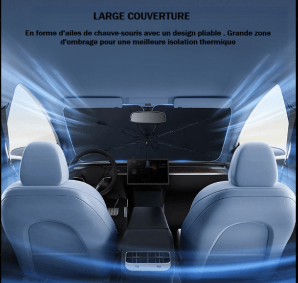 pare soleil voiture habitacle rafraichi