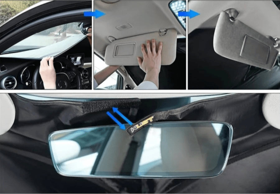 pare soleil voiture installation simple
