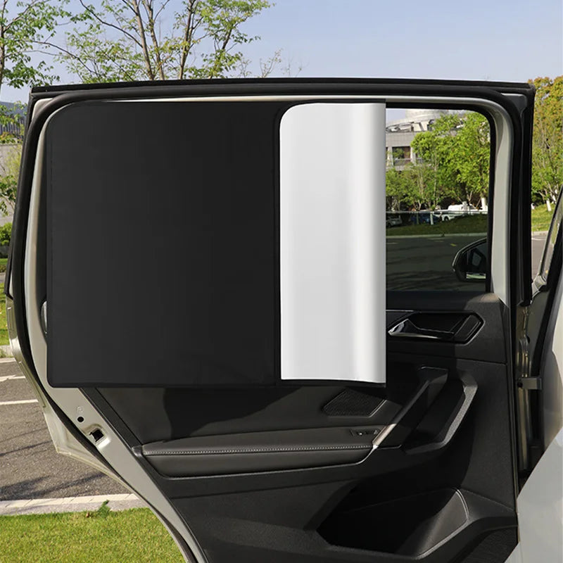 pare soleil voiture lateral ouvert un tiers