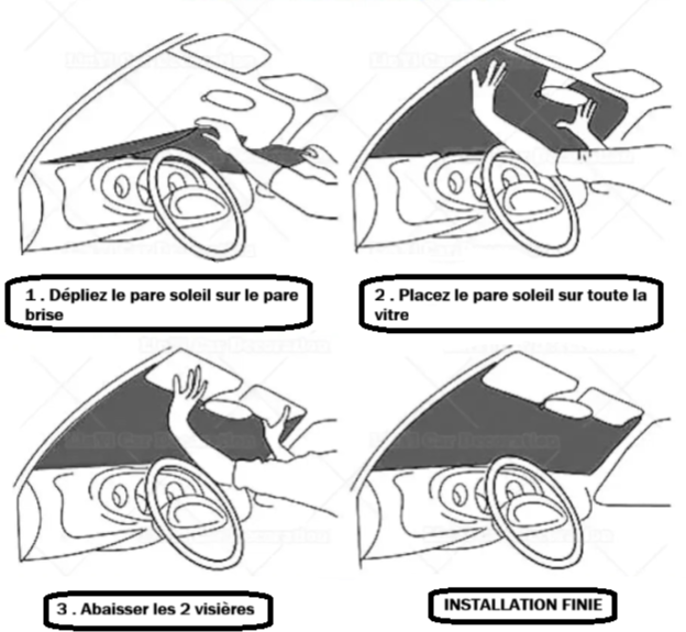 pare soleil voiture protocole d installation