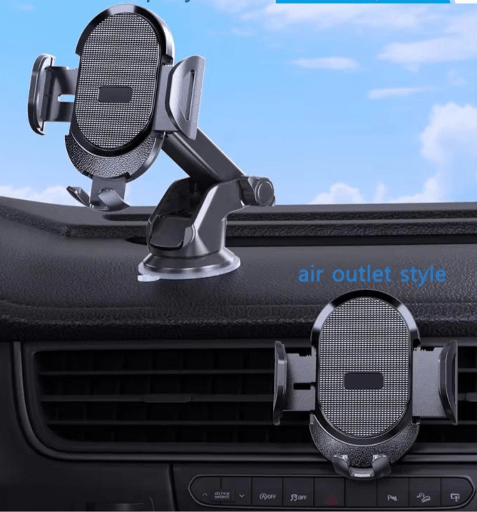 support telephone voiture deux fixations possible