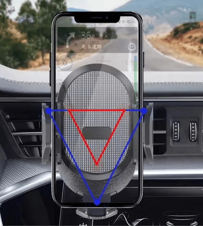 support telephone voiture gravitation centrale telephone