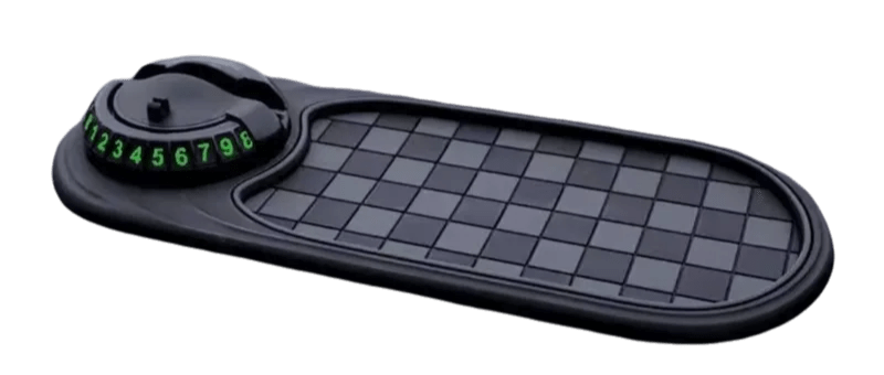 support telephone voiture model damier noir gris