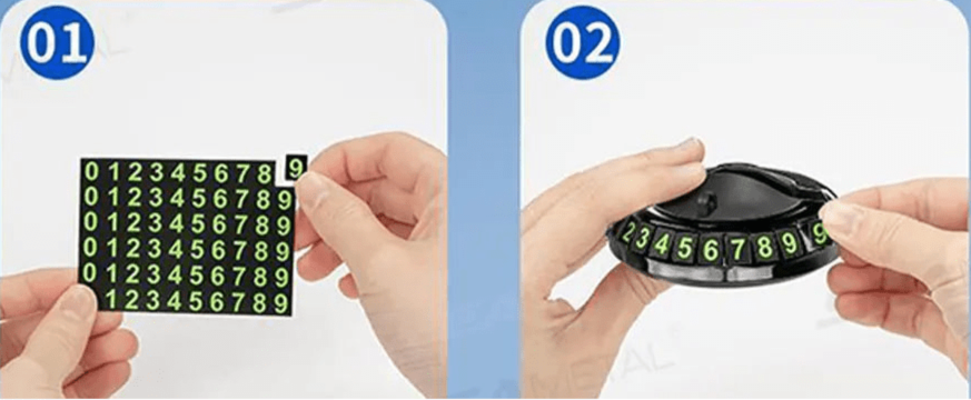support telephone voiture numeros adhesifs