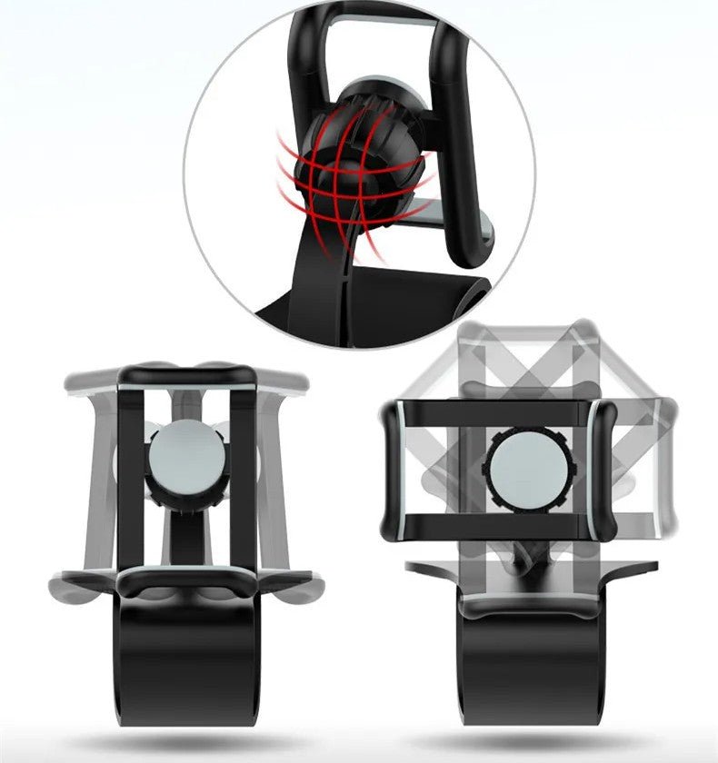 support telephone voiture pivotant