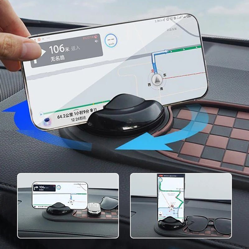 support telephone voiture pivotant