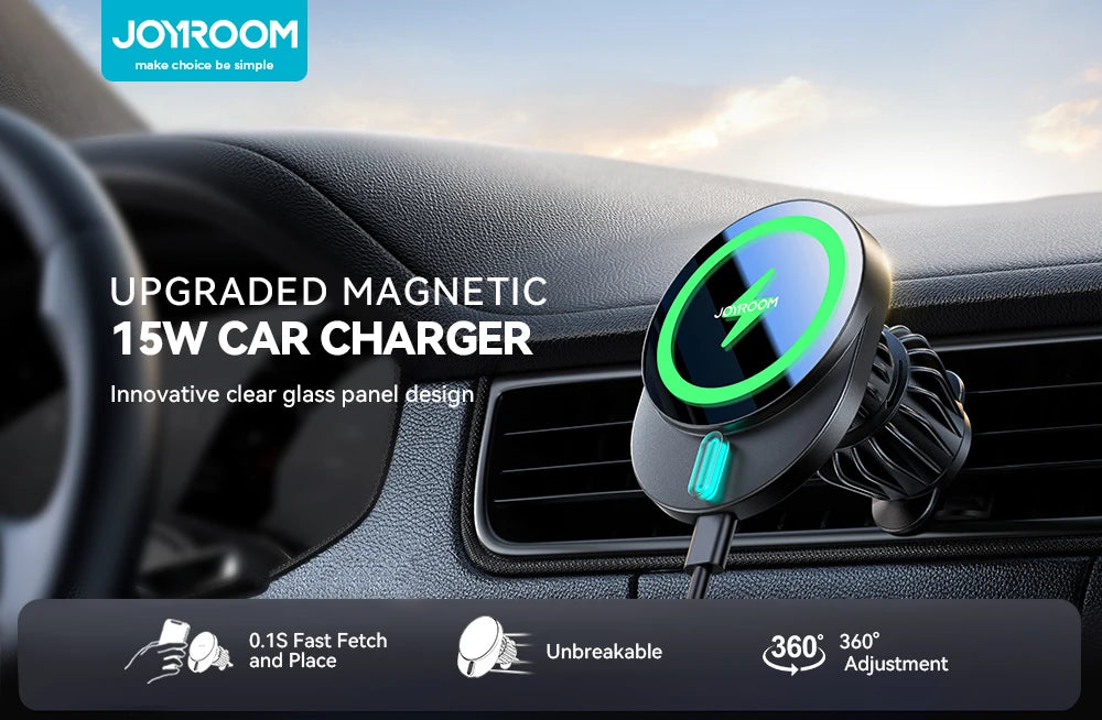 SUPPORT TELEPHONE VOITURE MAGNETIQUE | CHARGE RAPIDE