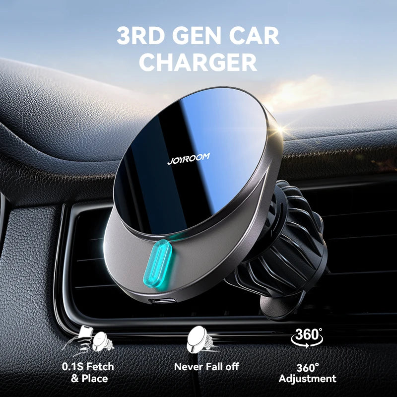 SUPPORT TELEPHONE VOITURE MAGNETIQUE | CHARGE RAPIDE