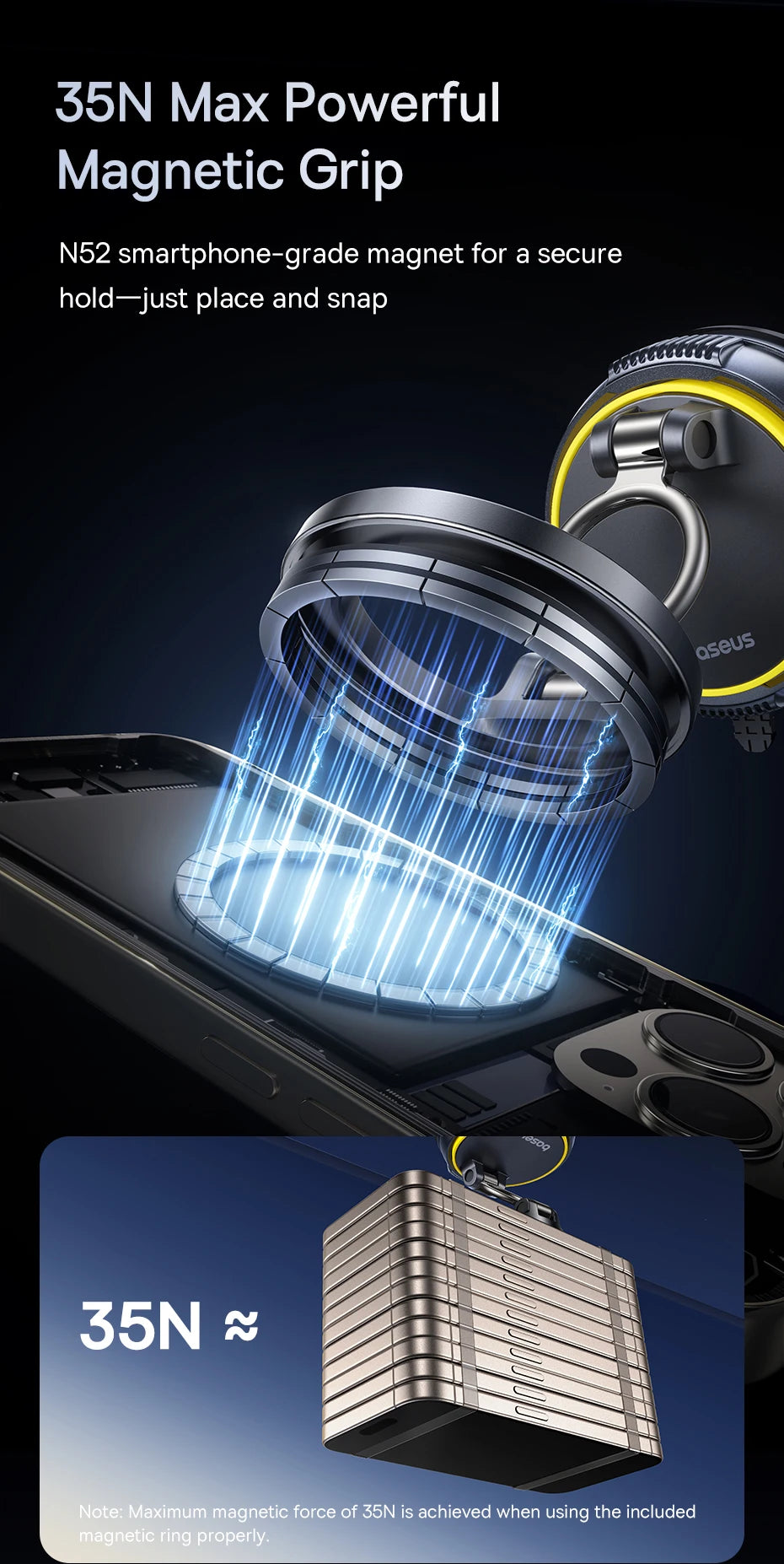 SUPPORT TELEPHONE VOITURE MAGNETIQUE | SCOBIC™