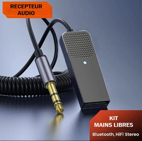 adaptateur bluetooth voiture model rectangulaire noir