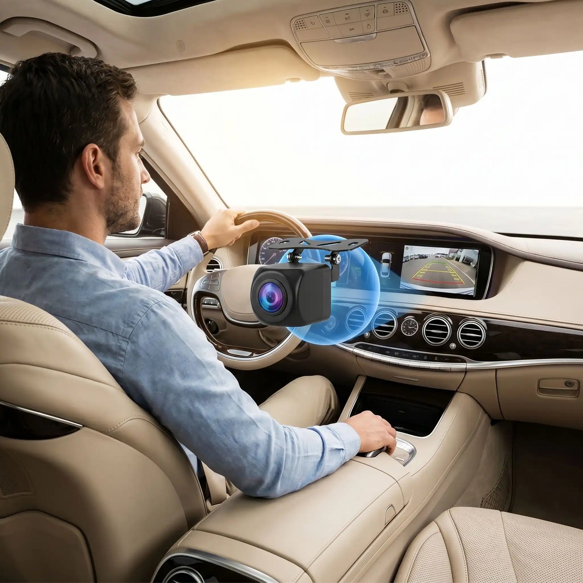 camera de recul conducteur homme