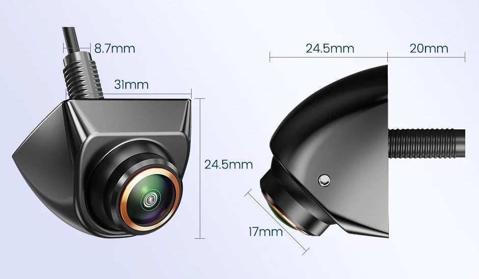 camera de recul dimensions produit