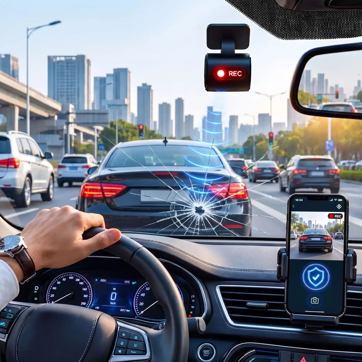 dashcam enregistreur automatique des chacs