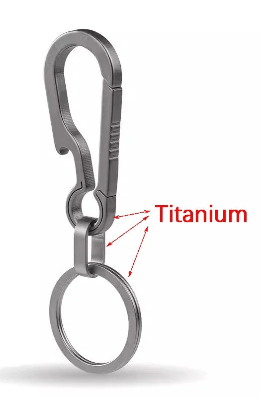 Porte - clé Mousqueton Titane | ULTRASTRENGH - Ambiance Auto