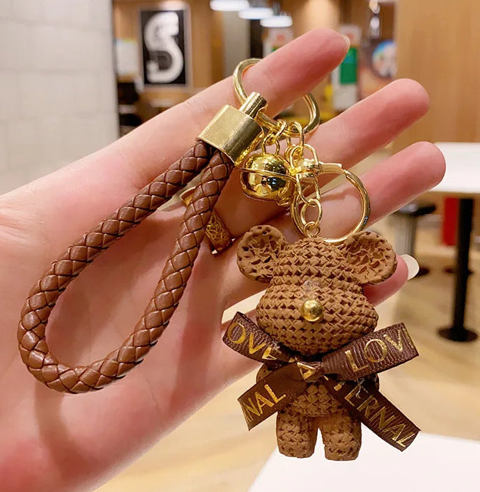 porte cle ours marron clair