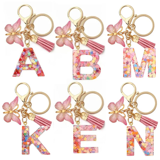 porte cle rose six models lettres