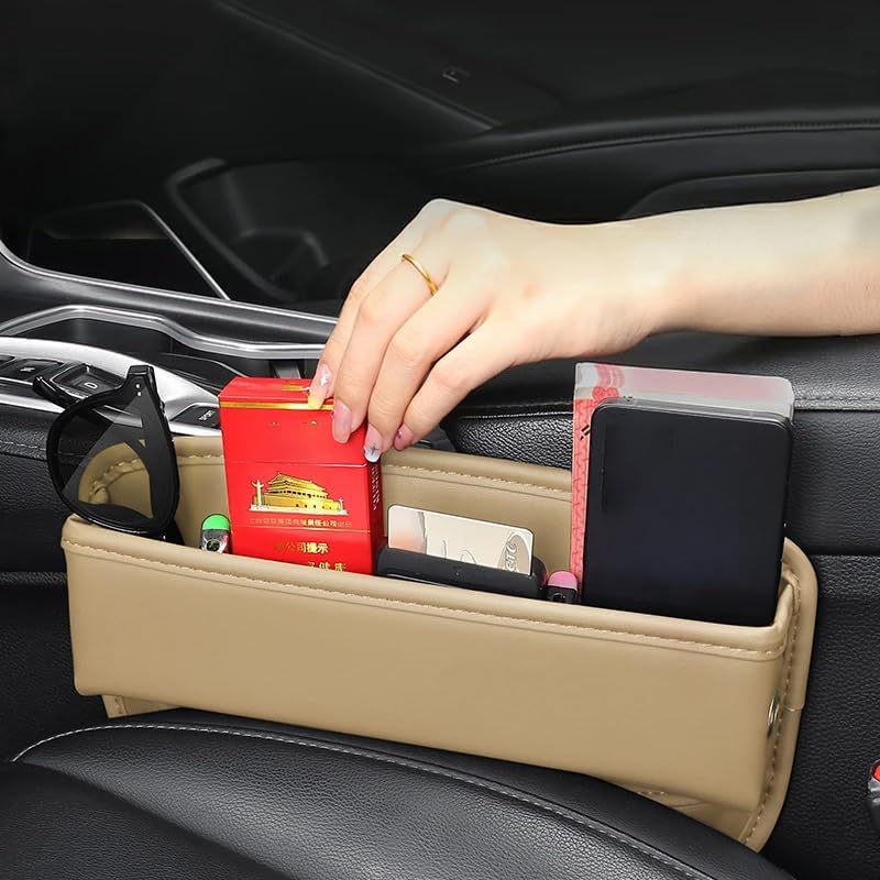 Rangement Voiture - FrontRowSeatStorage™ - Beige - Ambiance Auto