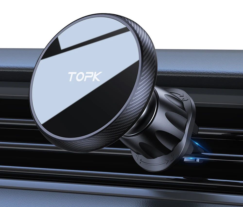 support telephone magnetique grille aeration