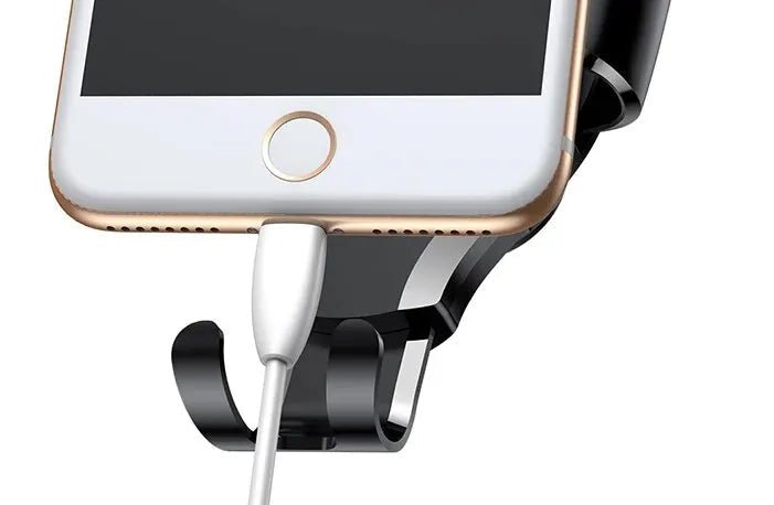 support telephone voiture encoche fil chargeur