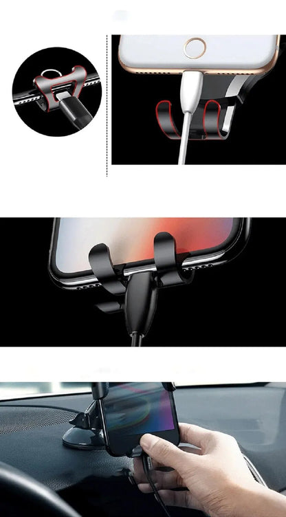 support telephone voiture encoche fil