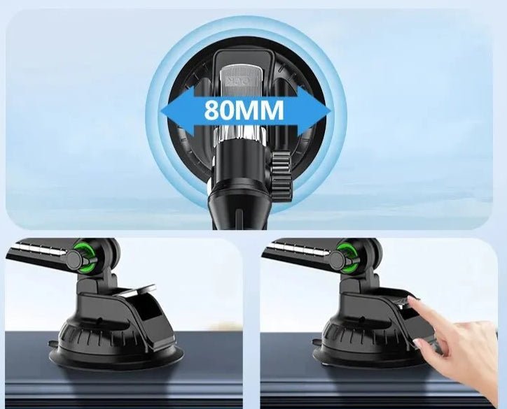 support telephone voiture largeur ventouse