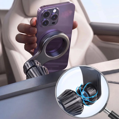 support telephone voiture magnetique rotation