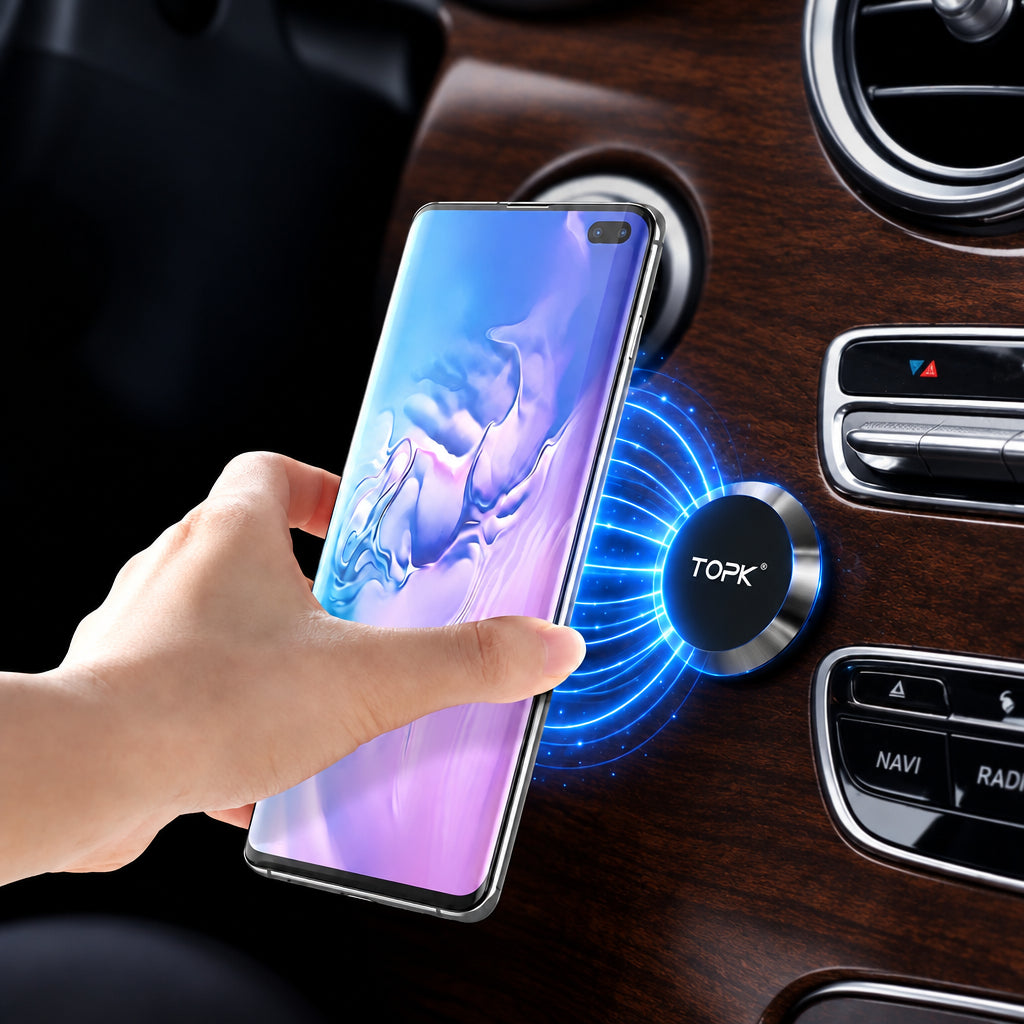 support telephone voiture magnetique prise en main facile