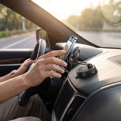 support telephone voiture magnetique prise en main