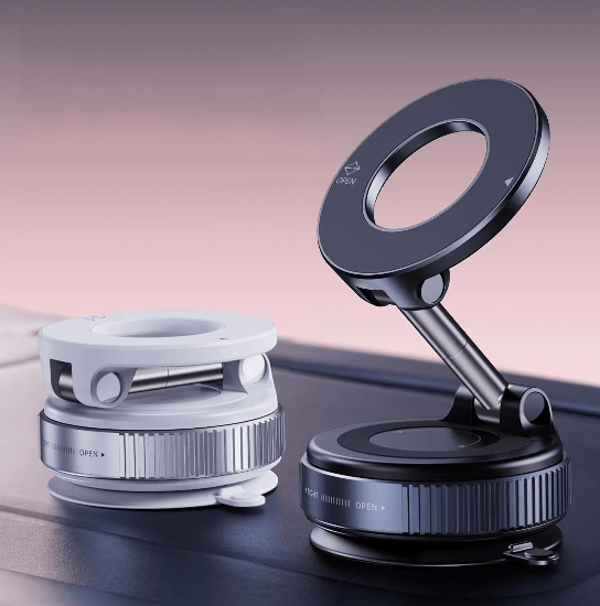 support telephone voiture model noir et blanc