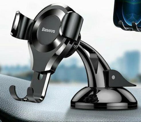 support telephone voiture noir tableau de bord