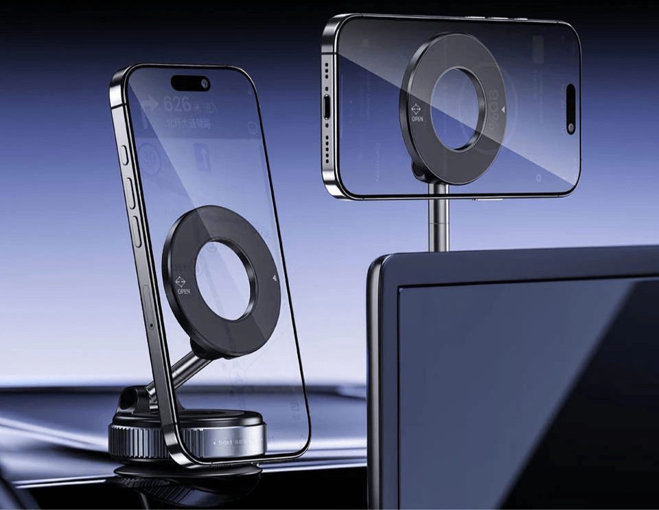 support telephone voiture position horizontale et verticale