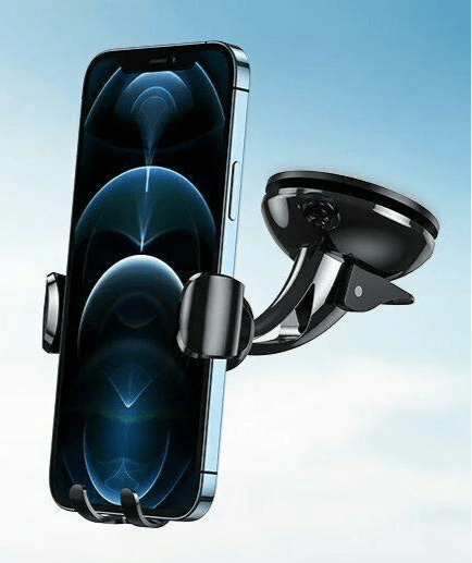 support telephone voiture ventouse noir pare brise