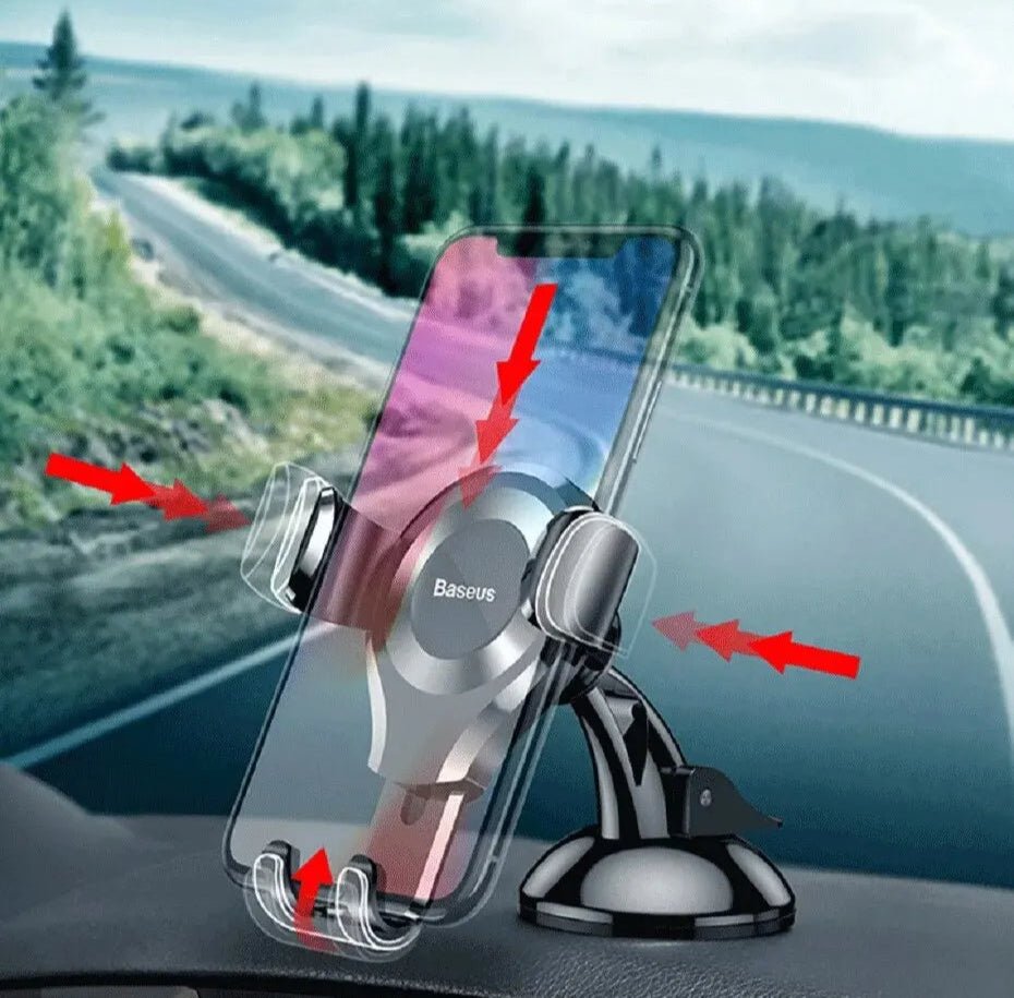 support telephone voiture verrouillage automatique