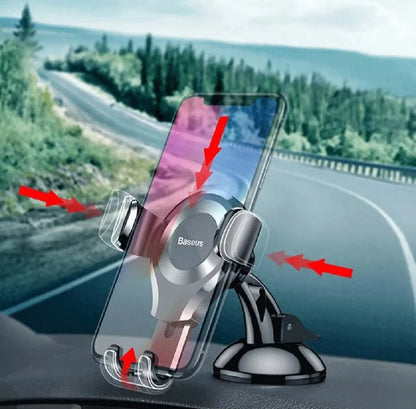 support telephone voiture verrouillage automatique