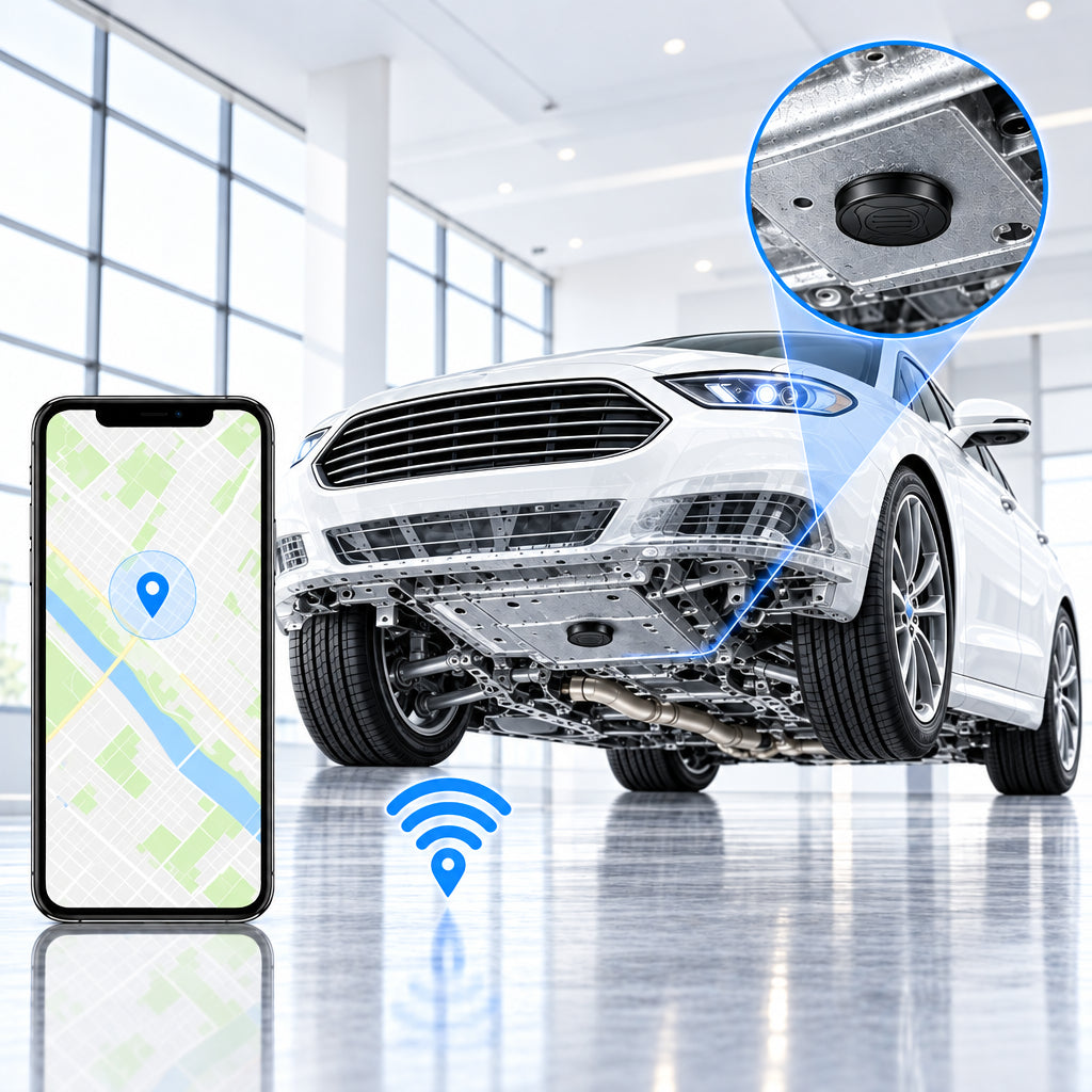 traceur gps aimant sous la voiture