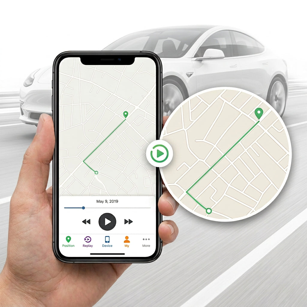 traceur gps historique des trajets enregistres