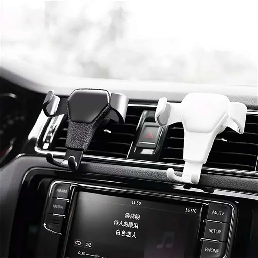 Universal Gravity Auto Phone Holder Car Air Vent Clip Mount Mobile Phone Holder CellPhone Stand Support For iPhone For Samsung - Ambiance Auto