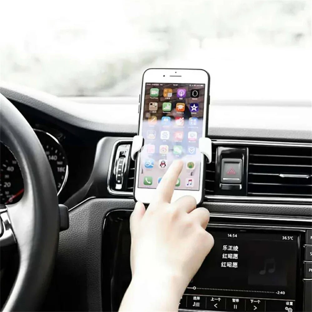 Universal Gravity Auto Phone Holder Car Air Vent Clip Mount Mobile Phone Holder CellPhone Stand Support For iPhone For Samsung - Ambiance Auto