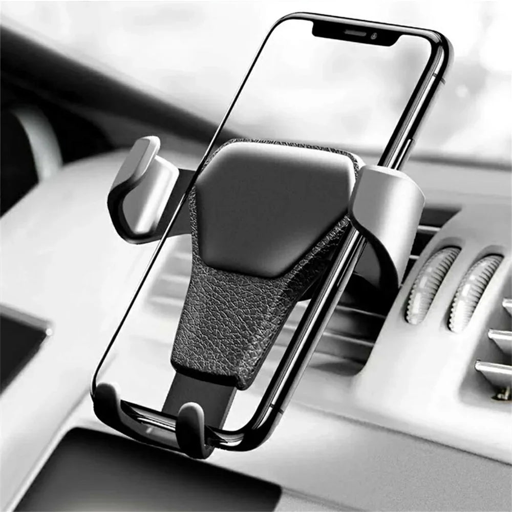 Universal Gravity Auto Phone Holder Car Air Vent Clip Mount Mobile Phone Holder CellPhone Stand Support For iPhone For Samsung - Ambiance Auto